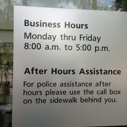 ASU Police Department - Business hours