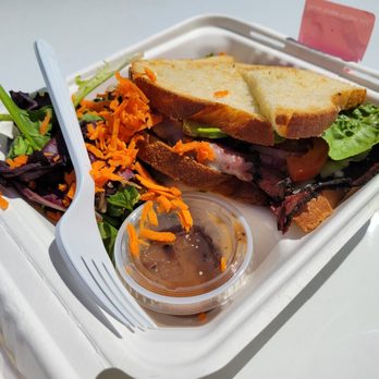 High XII Cafe & Coffee - Hot Pastrami with salad and dressing - Delis Near Me - Oakland, California High XII Cafe & Coffee - Hot Pastrami with salad and dressing - Delis Near Me - Oakland, California