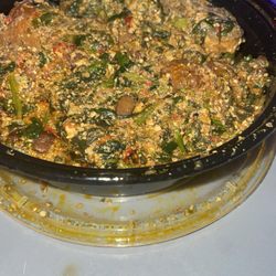 Chemtag African Kitchen - 12. Egusi Soup with Fufu . This food was very good ! Great customer service.
