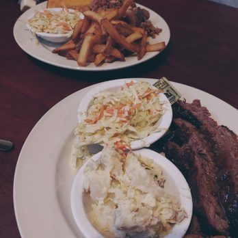 Two Drummers Smokehouse - Beef brisket, pork barbecue, potato salad, Cole slaw and cornbread. Yum! - Barbeque Near Me - Toano, Virginia Two Drummers Smokehouse - Beef brisket, pork barbecue, potato salad, Cole slaw and cornbread. Yum! - Barbeque Near Me - Toano, Virginia