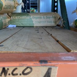 Hawthorne Country Store - Rat feces near the bags of chicken feed.