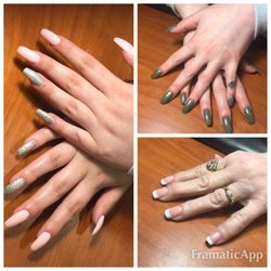 The Beauty Barn Studio - Acrylic Nails with Shellac polish, French Nails.