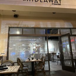 The restaurant outside. The restaurant outside.