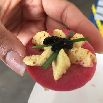 Jaycelab - Beet-Pickled Deviled Egg - Caterers Near Me