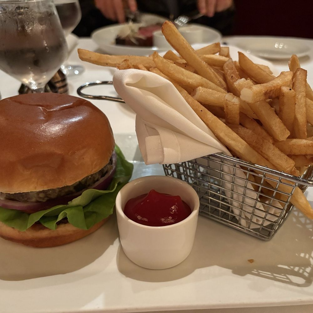 Vintage Steakhouse - Waygu burger and fries with ketchup. - Steakhouses Near Me - Coarsegold, California Vintage Steakhouse - Waygu burger and fries with ketchup. - Steakhouses Near Me - Coarsegold, California