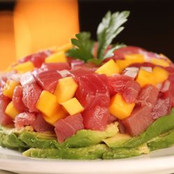 La Marea - The best selling, our Tuna Tartare with mango and avocado.