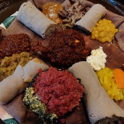 Lucy - Meat combination + kitfo