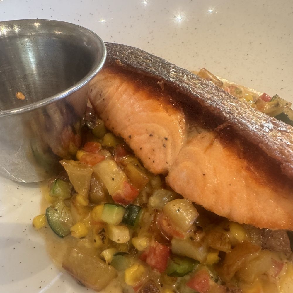 SALMON SUCCOTASH (split half for us) SALMON SUCCOTASH (split half for us)