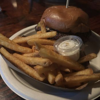 Boomtown Brewery - WAVE smash burger and regular fries - Breweries Near Me - Los Angeles, California Boomtown Brewery - WAVE smash burger and regular fries - Breweries Near Me - Los Angeles, California