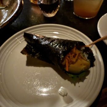 RVR Venice - Hand roll the last remaining one after I scarfed down 3 when my date went to pee - Izakaya Near Me - Venice, California RVR Venice - Hand roll the last remaining one after I scarfed down 3 when my date went to pee - Izakaya Near Me - Venice, California