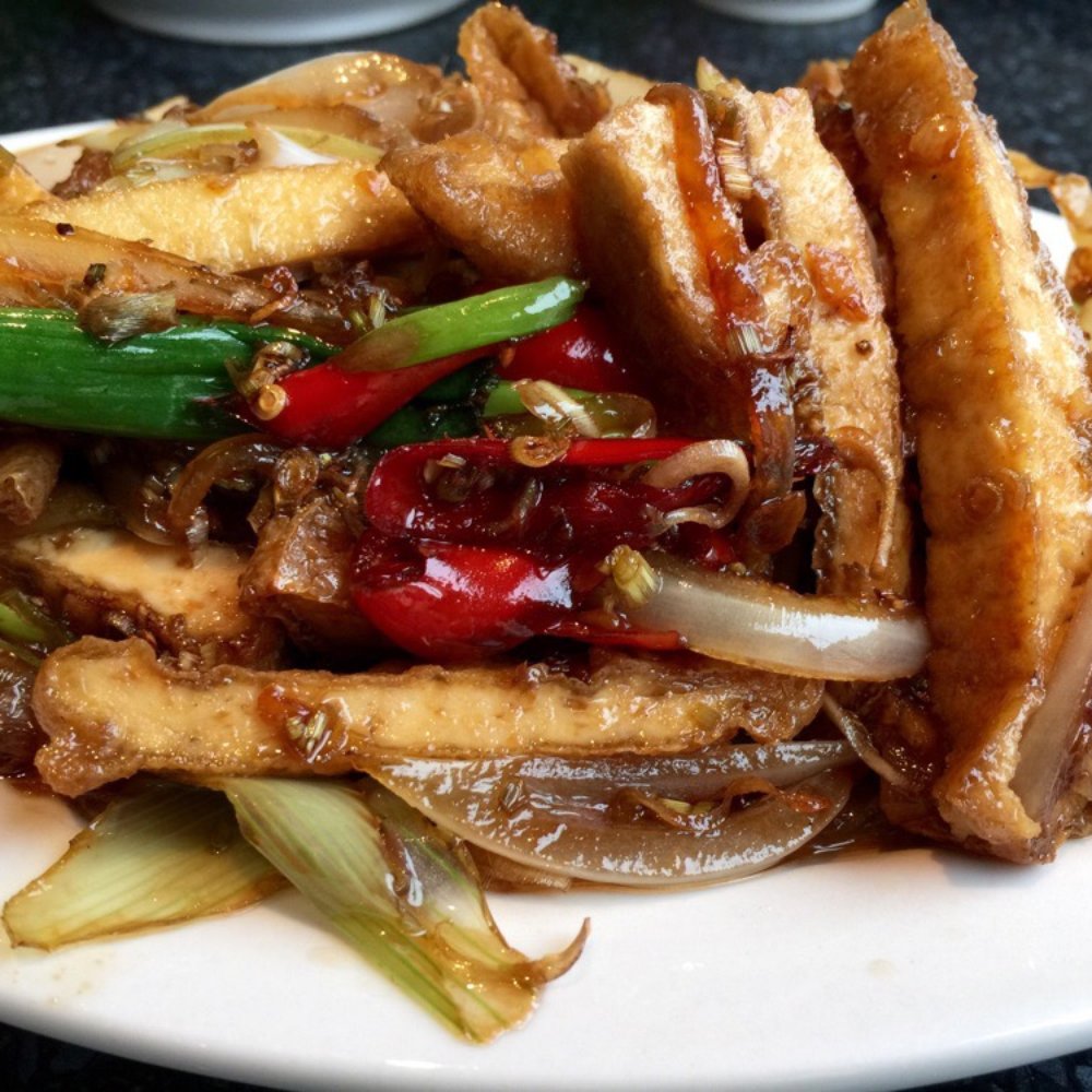 Lemongrass Chili tofu. Very good!