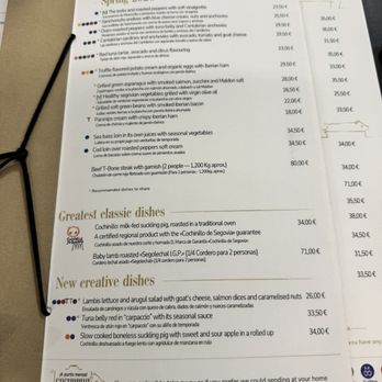 Meson de Jose Maria - Menu - Spanish Near Me - Segovia, SG Meson de Jose Maria - Menu - Spanish Near Me - Segovia, SG