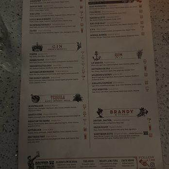 The Vesper - menu - Cocktail Bars Near Me - Campbell, California