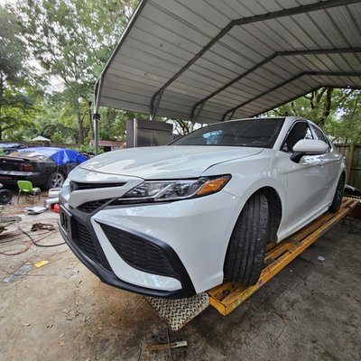 Collision Repair - Been in a fender bender? Trust our expert team to get your car back on the road quickly and safely. We specialize in auto collision repairs, using state-of-the-art equipment and top-quality parts to restore your vehicle to its pre-accident condition. Friendly service, honest estimates, and guaranteed craftsmanship—your peace of mind is our priority. Call now for your free estimate! Collision Repair - Been in a fender bender? Trust our expert team to get your car back on the road quickly and safely. We specialize in auto collision repairs, using state-of-the-art equipment and top-quality parts to restore your vehicle to its pre-accident condition. Friendly service, honest estimates, and guaranteed craftsmanship—your peace of mind is our priority. Call now for your free estimate!