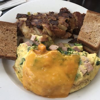 Maureen's Kitchen - Omelette with Canadian bacon, broccoli, and Vermont cheddar - Breakfast & Brunch Near Me - Smithtown, New York Maureen's Kitchen - Omelette with Canadian bacon, broccoli, and Vermont cheddar - Breakfast & Brunch Near Me - Smithtown, New York