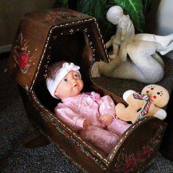 Marcy's Attic - Love this adorable little treasure from Marcy's Attic! My grandaughters play with this antique baby doll cradle all the time !  Thx Marcy! - Thrift Stores Near Me - Camarillo, California