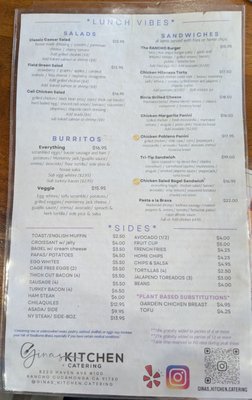 Menu photo 7 Gina's Kitchen +Catering Rancho Cucamonga, CA Menu photo 7 Gina's Kitchen +Catering Rancho Cucamonga, CA