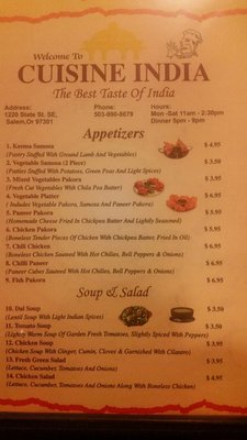 Menu photo 4 Cuisine India Salem, OR Menu photo 4 Cuisine India Salem, OR