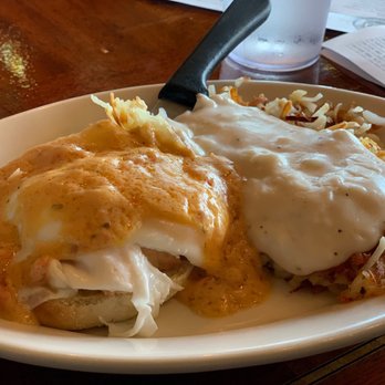 Frank's Diner - Seafood Eggs Benedict, Hash browns with country gravy - Breakfast & Brunch Near Me - Spokane, Washington Frank's Diner - Seafood Eggs Benedict, Hash browns with country gravy - Breakfast & Brunch Near Me - Spokane, Washington