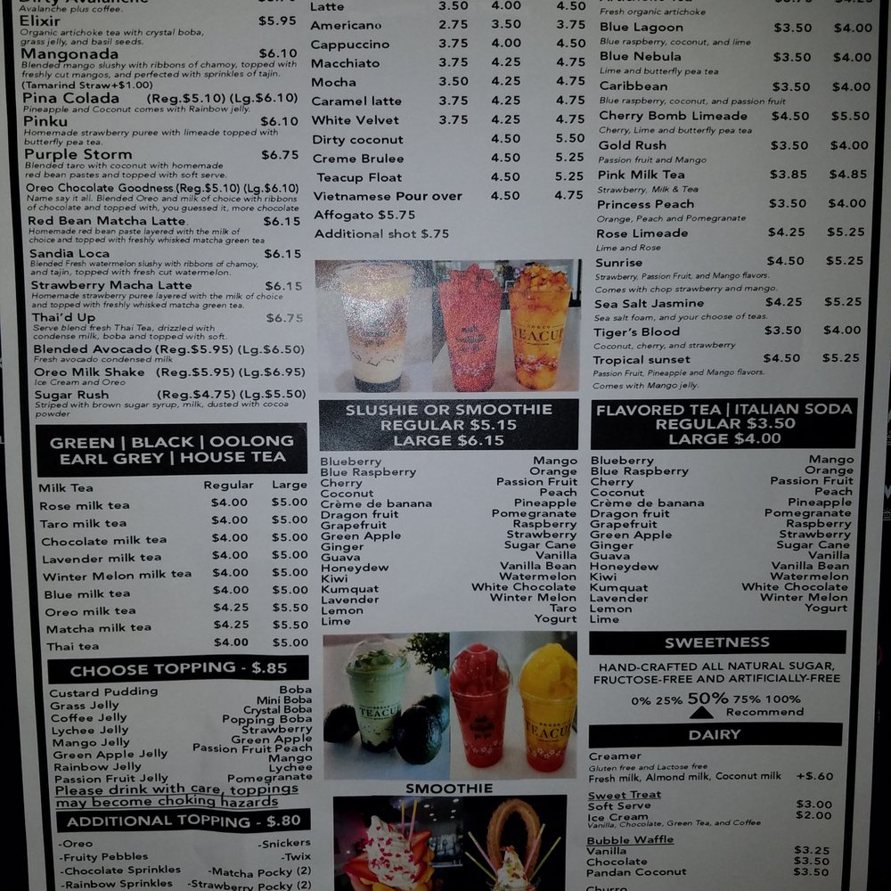 Teacup - Menu - Coffee & Tea Near Me - Litchfield Park, Arizona
