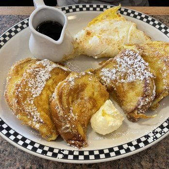 Vally Medlyn's - French toast special! Comes with 6 pieces of French toast and two eggs any way you'd like - Diners Near Me - Danville, California Vally Medlyn's - French toast special! Comes with 6 pieces of French toast and two eggs any way you'd like - Diners Near Me - Danville, California