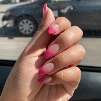 Sunrise Nail and Spa - Almond shaped french tip (gel) - Nail Salons Near Me - San Antonio, Texas Sunrise Nail and Spa - Almond shaped french tip (gel) - Nail Salons Near Me - San Antonio, Texas