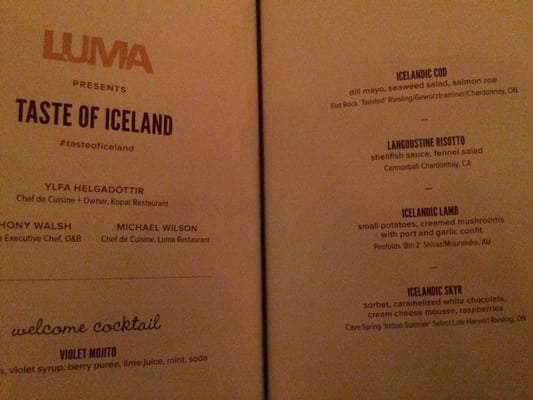 Menu photo 8 Luma Toronto, ON