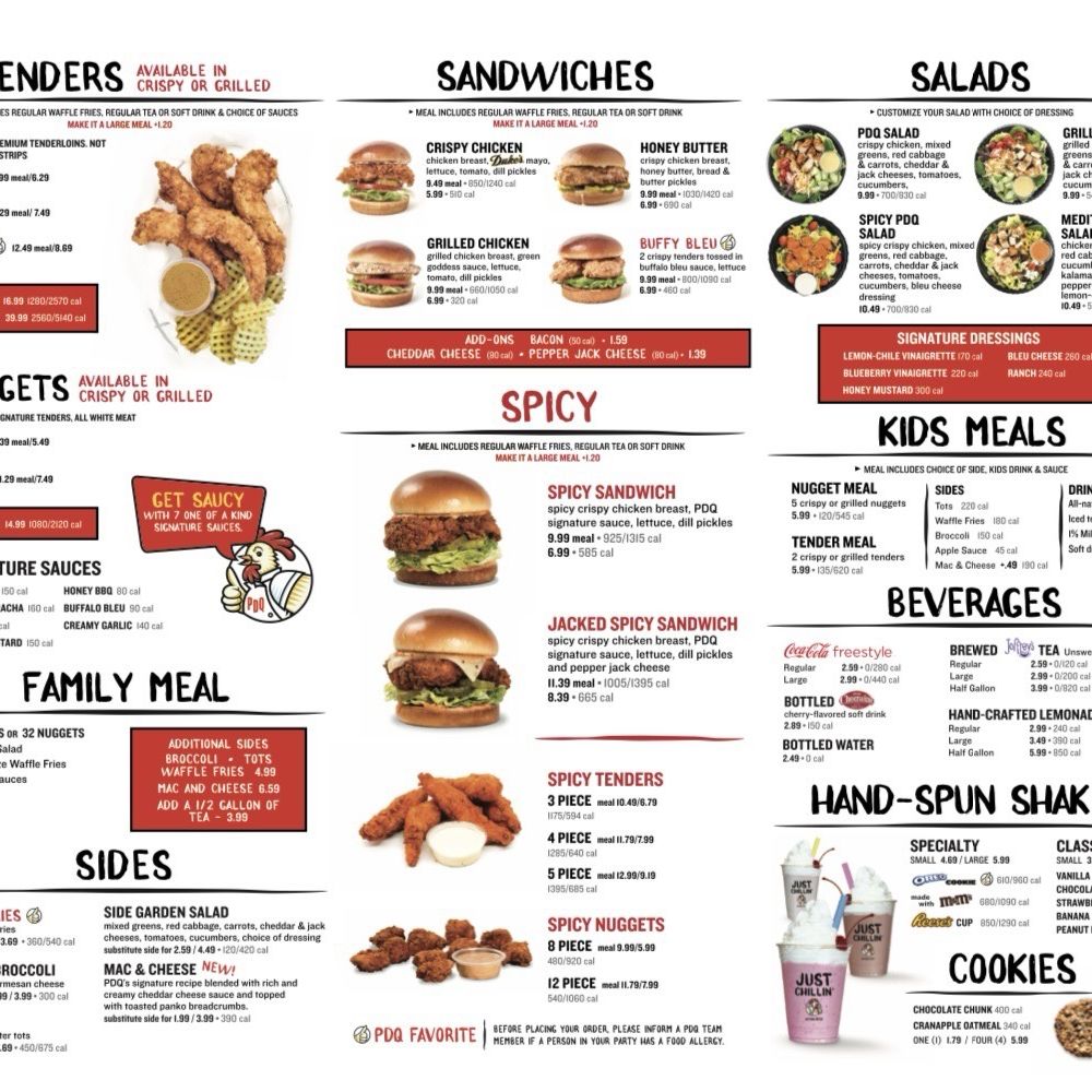 PDQ - The menu. - Fast Food Near Me - Concord, North Carolina PDQ - The menu. - Fast Food Near Me - Concord, North Carolina