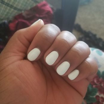 Julie's Nails - Nice but used regular polish then put gel on top. Kind of clumby - Nail Salons Near Me - Pinole, California