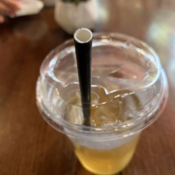 Cafe Rothem - Ice tea bag $4 with paper straw - Coffee & Tea Near Me - Duluth, Georgia