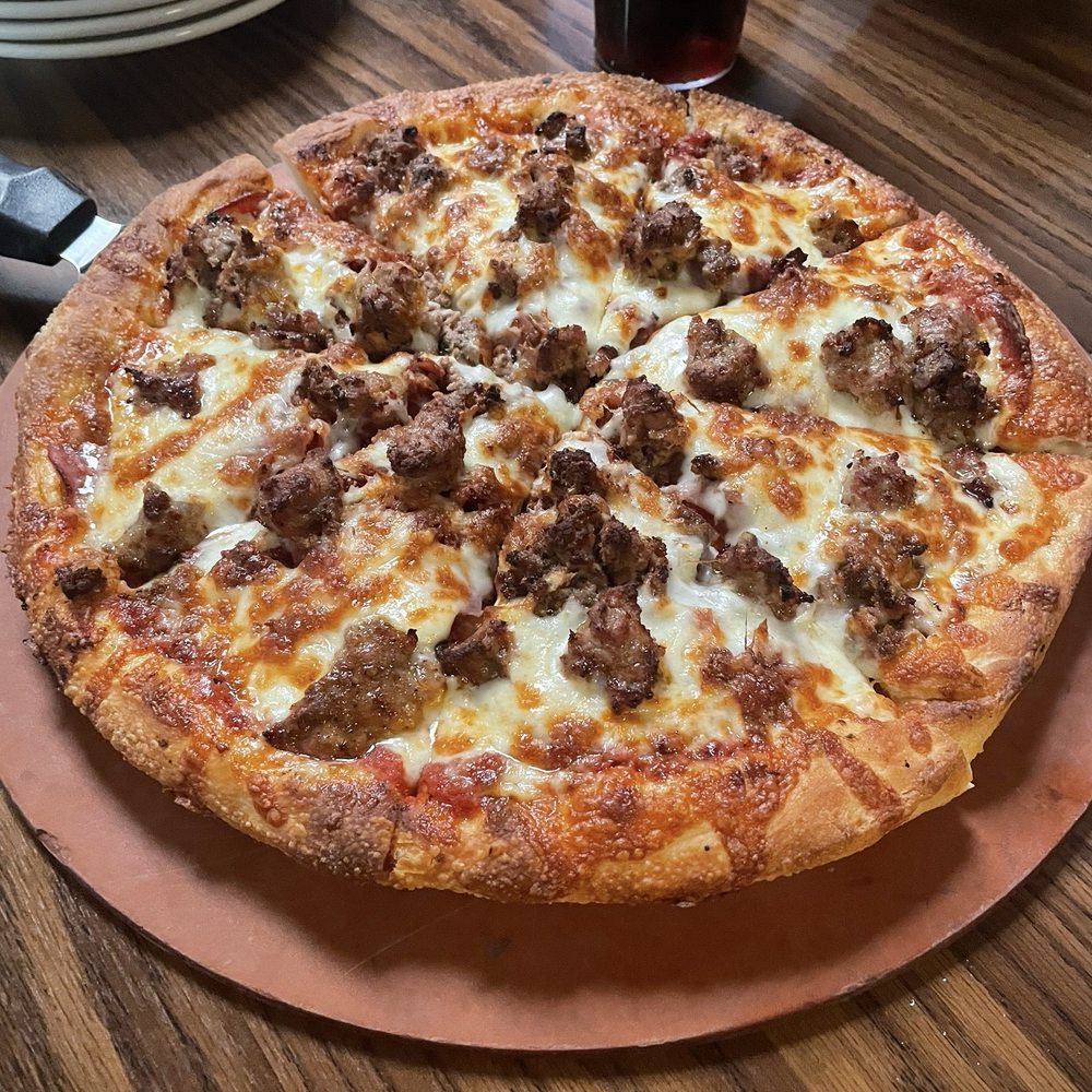Meat lovers pizza medium