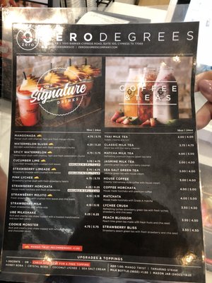 Menu photo 7 Zero Degrees Cypress, TX Menu photo 7 Zero Degrees Cypress, TX