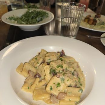The Fat Ox - rigatoni carbonara - Italian Near Me - Banff, Alberta