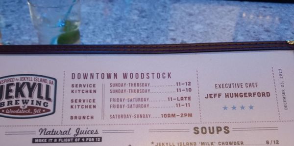 Menu photo 6 Jekyll Brewing Woodstock, GA Menu photo 6 Jekyll Brewing Woodstock, GA