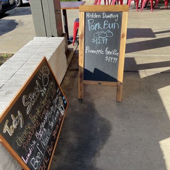 Hidden Dumpling House - Indoor and outdoor seating. Specials placed in the board. - Chinese Near Me - Elk Grove, California