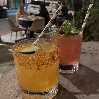 Wabi on Rose - Wabi Spicy Rita Cocktail and Uggs in Summer (back) - Sushi Bars Near Me - Venice, California Wabi on Rose - Wabi Spicy Rita Cocktail and Uggs in Summer (back) - Sushi Bars Near Me - Venice, California