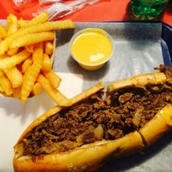 Philadelphia Steaks & Hoagies - There she is in all her glory... The best cheesesteak ever.