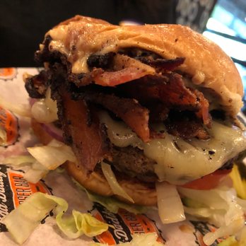 Bad Daddy's Burger Bar - Bacon Cheeseburger on Steroids... this things is huge! - Bars Near Me - Roswell, Georgia Bad Daddy's Burger Bar - Bacon Cheeseburger on Steroids... this things is huge! - Bars Near Me - Roswell, Georgia