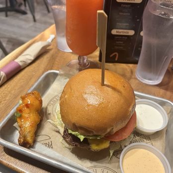 Burger Village - California Mystery Village Beef Burger Traditional Wings - Burgers Near Me - New York, New York Burger Village - California Mystery Village Beef Burger Traditional Wings - Burgers Near Me - New York, New York
