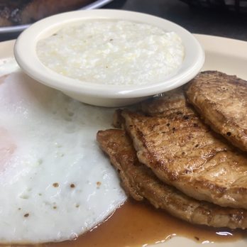 Ken's Hickory Pit BBQ - Whole tenderloin, eggs and grits. - Barbeque Near Me - Birmingham, Alabama
