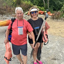 The River Rat's Canoe Rental - Happy Father's Day!! This was the drop off point.