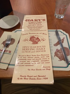 Menu photo 4 Hart's Turkey Farm Restaurant Meredith, NH