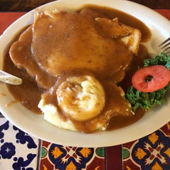 Westside Lilo's Cafe - Open face sliced turkey breast with gravy & mashed potatoes - Breakfast & Brunch Near Me - Seligman, Arizona Westside Lilo's Cafe - Open face sliced turkey breast with gravy & mashed potatoes - Breakfast & Brunch Near Me - Seligman, Arizona