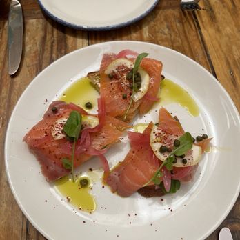 Foreign Cinema - Smoked salmon toast. - Breakfast & Brunch Near Me - San Francisco, California