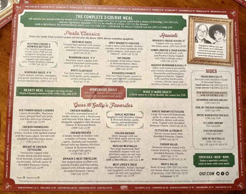 Menu photo 8 The Old Spaghetti Factory Newport Beach, CA Menu photo 8 The Old Spaghetti Factory Newport Beach, CA