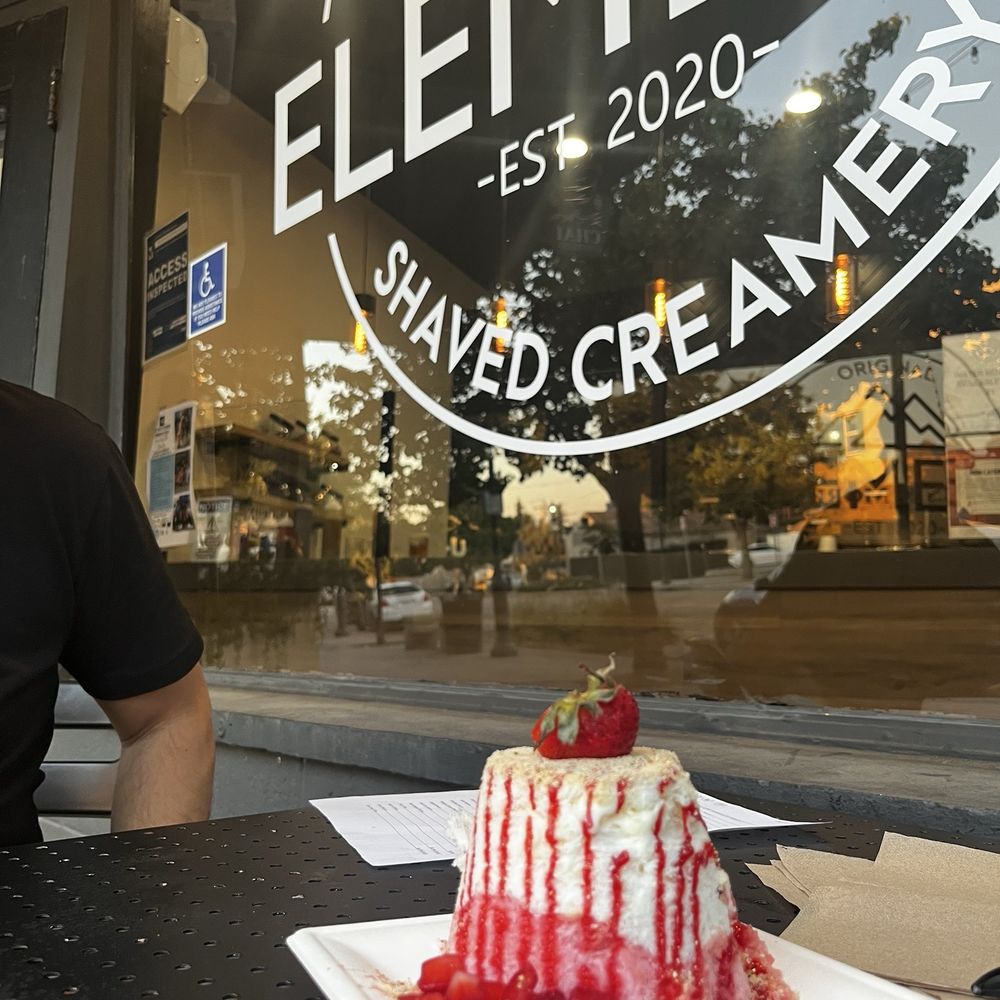 Element Shaved Creamery - Strawberry cheesecake - Desserts Near Me - Yucaipa, California Element Shaved Creamery - Strawberry cheesecake - Desserts Near Me - Yucaipa, California