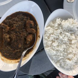 Lamb Saag and rice
