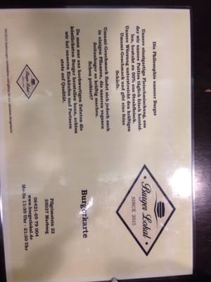 Menu photo 4 Burger Lokal Marburg, HE Menu photo 4 Burger Lokal Marburg, HE