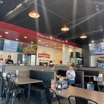Mountain Mike's Pizza - I'm looking from the window table around the inside - Chicken Wings Near Me - Cedar Park, Texas Mountain Mike's Pizza - I'm looking from the window table around the inside - Chicken Wings Near Me - Cedar Park, Texas