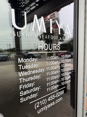Menu photo 1 Umiya Sushi San Antonio, TX
